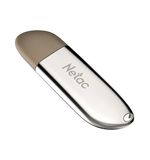 Флеш-диск 16 GB NETAC U352, USB 2.0, металлический корпус, серебристый, NT03U352N-016G-20PN