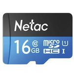 Карта памяти microSDHC 16 ГБ NETAC P500 Standard, UHS-I U1,80 Мб/с (class 10), адаптер, NT02P500STN-016G-R