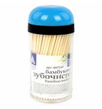 Зубочистки бамбуковые 200 штук в диспенсере, БЕЛЫЙ АИСТ, 607567