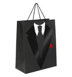 Пакет подарочный 26,5x12,7x33 см ЗОЛОТАЯ СКАЗКА "Especially For Men", выборочный лак, чёрный, 608244