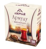 Чай АЗЕРЧАЙ "Армуду Breakfast" черный, 100 пакетиков с ярлычками по 1,6 г, 420534