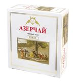 Чай АЗЕРЧАЙ "Букет" черный, 100 пакетиков с ярлычками по 2 г, картонная коробка, 419831
