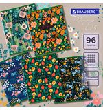 Тетрадь А5 96л. BRAUBERG скоба, клетка, глянцевая ламинация, ДИЗАЙН 3, Код_1С, 404429