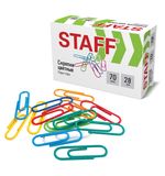 Скрепки STAFF 28 мм цветные 70 штук, хххххх, 271708