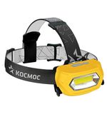 Фонарь налобный аккумуляторный КОСМОС 3 Вт СОВ, Li-pol, заряд от USB, KOC-LiPoH3WCOB