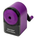 Точилка механическая BRAUBERG ULTRA для чернографитных и цветных карандашей, крепление к столу, цвет корпуса сиреневый с черным, 271341