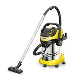 Пылесос хозяйственный KARCHER WD 6 PS, мусоросборник 30 л, мощность 1300 Вт, желтый, 1.628-360.0
