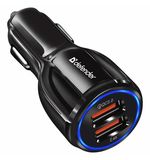 Зарядное устройство АВТОМОБИЛЬНОЕ DEFENDER UCA-100, 2 порта USB, выходной ток 3 А, 83833