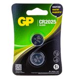 Батарейка GP Lithium CR2025, литиевая, 2 шт., блистер, CR2025-2CRU2