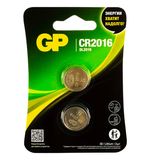 Батарейка GP Lithium CR2016, литиевая, 2 шт., блистер, CR2016-2CRU2