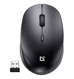 Мышь беспроводная DEFENDER Auris MB-027, USB, 3 кнопки + 1 колесо-кнопка, оптическая, черная, 52027