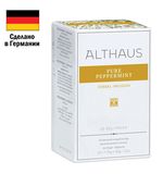 Чай ALTHAUS "Pure Peppermint" травяной, 20 пакетиков в конвертах по 1,75 г, ГЕРМАНИЯ, TALTHB-DP0037