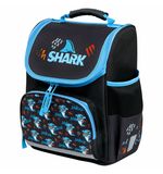 Ранец ПИФАГОР BASIC, 1 отделение, 3 кармана, эргономичная спинка, "Angry shark", 35х28х18 см, 272044