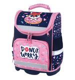Ранец ЮНЛАНДИЯ WISE, 1 отделение, 3 кармана, устойчивое дно, "Donut worry", 37x29х15 см, 272073