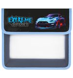 Папка для тетрадей ЮНЛАНДИЯ А5, пластик, 2 отделения, клапан на липучке, Extreme, 272190
