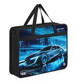 Папка на молнии с ручками BRAUBERG А4, 1 отделение, пластик, 80 мм, "Night driver", 272169