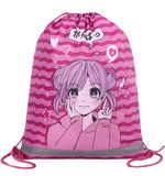 Мешок для обуви BRAUBERG KIDS, с петлей, светоотражающая полоса, 46х36 см, Anime style, 272391