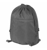 Рюкзак спортивный мешок HEIKKI PACK (ХЕЙКИ), 2 отделения, увеличенный объем, 40х35 см, черный, 272419