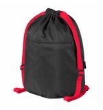 Рюкзак спортивный мешок HEIKKI PACK (ХЕЙКИ), 2 отделенения, увеличенный объем, 40х35 см, черно-красный, 272420
