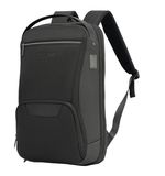 Рюкзак HEIKKI HIGH TECH (ХЕЙКИ) с отделением для ноутбука, USB-порт, черный, 46x30x10 см, 272588
