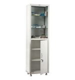 Шкаф медицинский 1-створчатый HILFE "МД 1 1650/SG" 1755х500х320 мм, стекло, белый, S26199201509