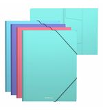 Папка на резинках ERICH KRAUSE Diagonal Pastel, до 300 листов, ассорти, 600 мкм, 50400