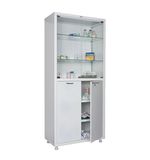 Шкаф медицинский 2-створчатый HILFE "МД 2 1780/SG" 1850х800х400 мм, стекло, белый, S26199205509