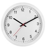 Часы настенные TROYKATIME (TROYKA) 75751701, круг, белые, белая рамка, 28х28х4 см