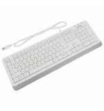 Клавиатура проводная A4TECH Fstyler FK10, USB, 104 кнопки, белая, 1147536