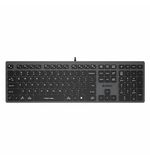 Клавиатура проводная A4TECH Fstyler FX50, USB, 109 кнопок, серая, 1624628