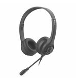 Наушники с микрофоном (гарнитура) A4TECH HU-8, проводные, 2 м, USB, черные, 1874958