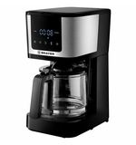 Кофеварка капельная BRAYER BR1125, 900 Вт, объем 1,25 л, LED-дисплей, термокружка в ПОДАРОК, черная