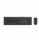 Набор проводной A4TECH KK-3330, USB, клавиатура 104 клавиши, мышь 2 кнопки + 1 кнопка-колесо, черная, 1530249