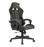 Кресло компьютерное BRABIX "Striker GM-121", синхромеханизм, 2 подушки, экокожа/велюр, черное/серое, 532961