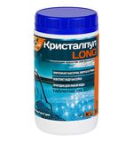 Средство для дезинфекции бассейнов, 1 кг, КРИСТАЛПУЛ LONG, медленный хлор, таблетки по 20 г, KPLG201S