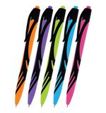 Ручка шариковая автоматическая BRAUBERG ULTRA COLOR NEON, soft-touch, СИНЯЯ, пишущий узел 0,7 мм, линия письма 0,35 мм, 144203