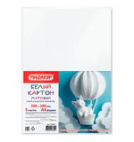 Картон белый А4 немелованный, 5 листов, ПИФАГОР, 200х290 мм, 116627