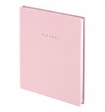 Блокнот МАЛЫЙ ФОРМАТ 110х147 мм, А6, 80 л., твердый, клетка, BRAUBERG "Minimal", розовый, 116449