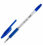 Ручка шариковая с грипом BRAUBERG "ULTRA GT", СИНЯЯ, корпус прозрачный, линия 0,5 мм, 144051