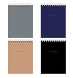 Блокнот МАЛЫЙ ФОРМАТ А6 108х145 мм, 40 л., гребень, картон, клетка, BRAUBERG "Minimal Classic", 116428