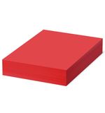 Бумага цветная BRAUBERG, А4, 80 г/м2, 500 л., интенсив, ЯРКО-КРАСНАЯ, для офисной техники, 116563