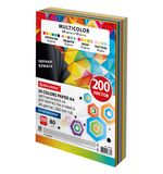 Бумага цветная 20 цветов BRAUBERG MULTICOLOR А4, 80 г/м2, 200 л., (20 цветов x 10 листов), 116650