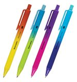 Ручка шариковая автоматическая BRAUBERG "Grade", корпус soft-touch, СИНЯЯ, пишущий узел 0,7 мм, линия письма 0,35 мм, 144205