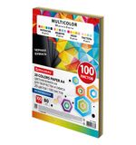 Бумага цветная 20 цветов BRAUBERG MULTICOLOR А4, 80 г/м2, 100 л., (20 цветов x 5 листов), 116649