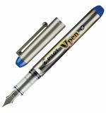 Ручка перьевая PILOT V-Pen, СИНЯЯ, корпус серый, линия письма 0,58 мм, SVP-4M L