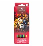 Карандаши цветные KOH-I-NOOR "RED LION" 18 цветов, шестигранные, 2,8 мм, натуральное дерево, 3553/18, 3553018063KS