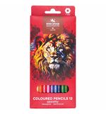 Карандаши цветные KOH-I-NOOR "RED LION" 12 цветов, шестигранные, 2,8 мм, натуральное дерево, 3552/12, 3552012063KS