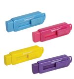 Ластик выдвижной BRAUBERG "Slider", 88х26х21 мм, яркие цвета корпуса ассорти, 271985