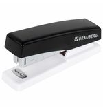 Степлер №24/6, 26/6 BRAUBERG "STYLE", до 25 листов, черный, 272747