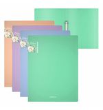 Папка на 2 кольцах ERICH KRAUSE "Matt Pastel Bloom", 24 мм, до 150 л., ассорти, 0,6 мм, 61184